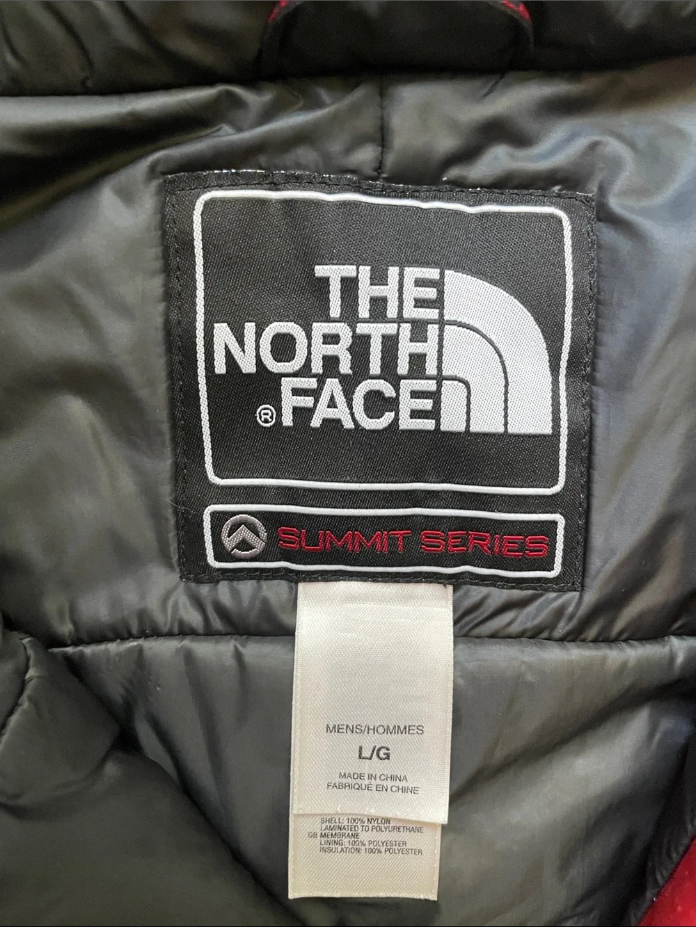 The North Face Men's Summit Series Red and Gray Ski Jacket